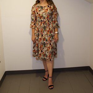 ROOLEE Floral midi dress